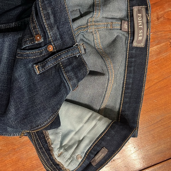 Point Sur High Waist J. Crew Shoreditch Straight Cropped Blue Jeans - Picture 6 of 6